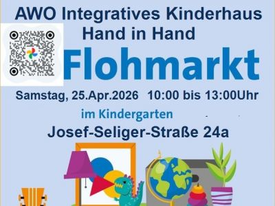 25. April: Kommt vorbei zum Flohmarkt im Integrativen Kinderhaus „Hand in Hand“!